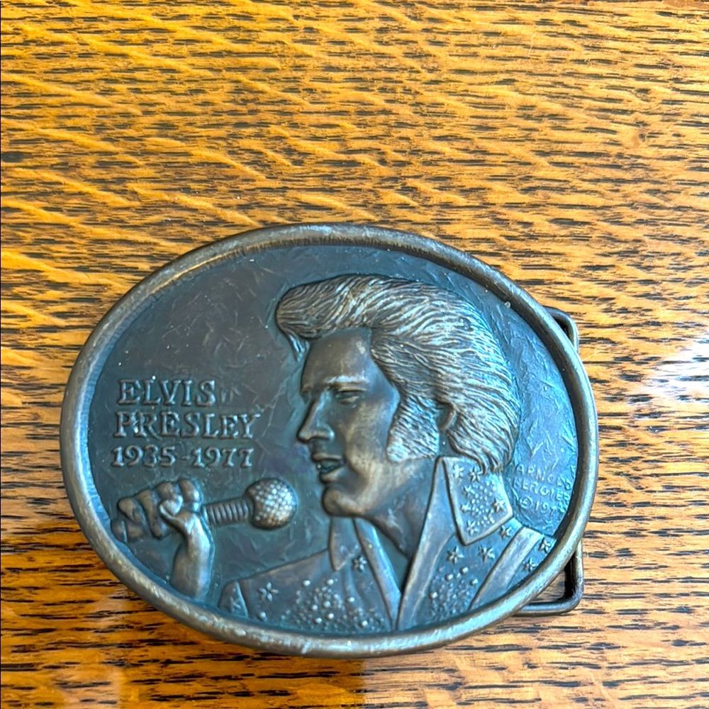 Elvis Presley Bronze Belt Buckle